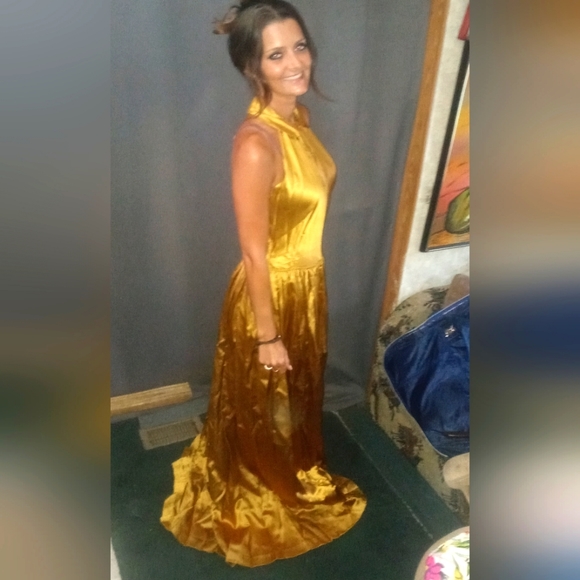 Vintage 1950s formal evening gown - Picture 4 of 5